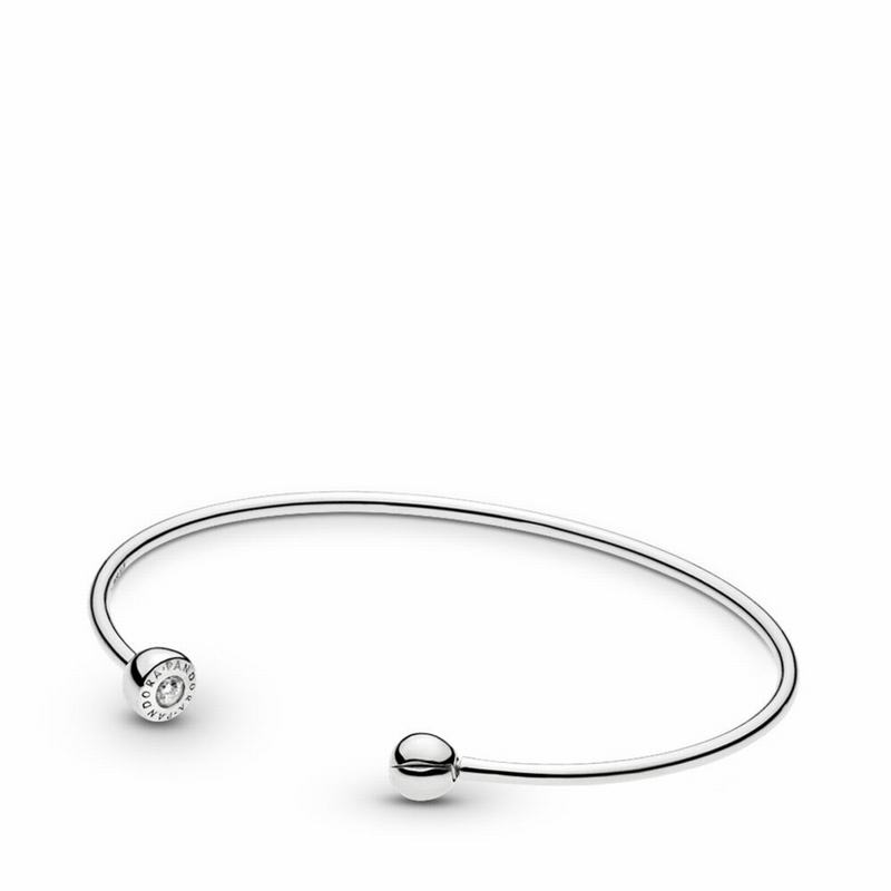 Pandora Australia ESSENCE Silver Open Bangle - Sterling Silver | TUJSHK608